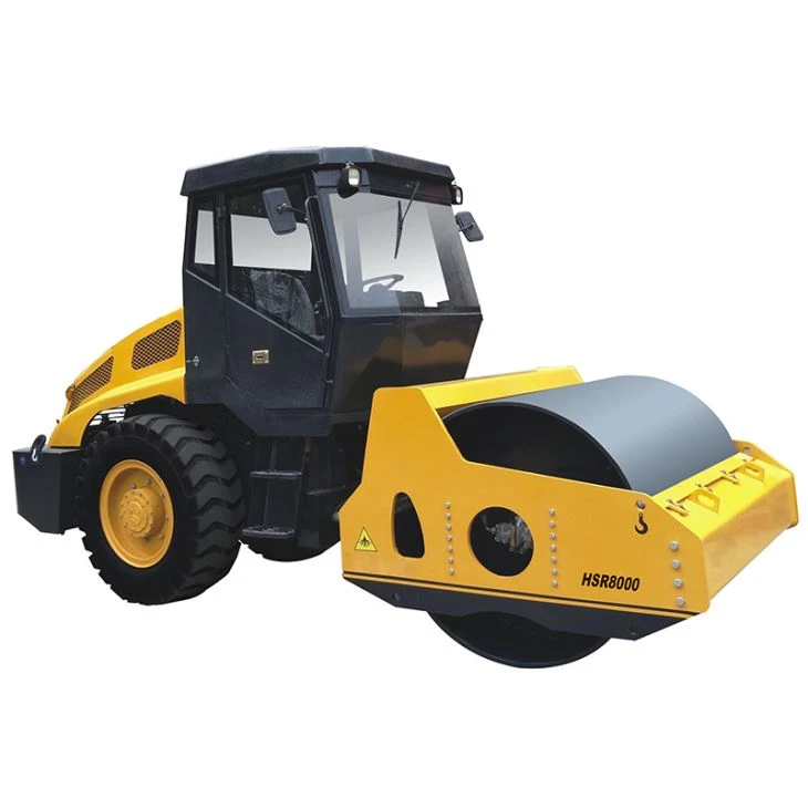 Rodillo compactador vibratorio de un tambor de 8 toneladas