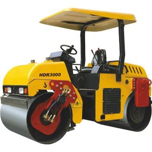 Rodillo compactador vibratorio doble tambor